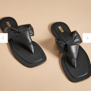 Anthropologie Maeve Puffy Knotted Sandals, size 7.5